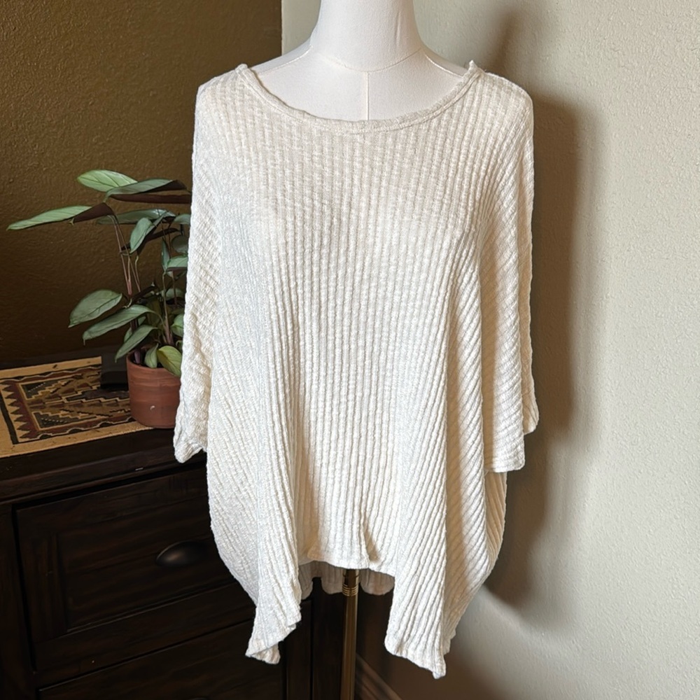 Andree By Unit Cream Boxy 3/4 Sleeve Blouse-Andree By Unit